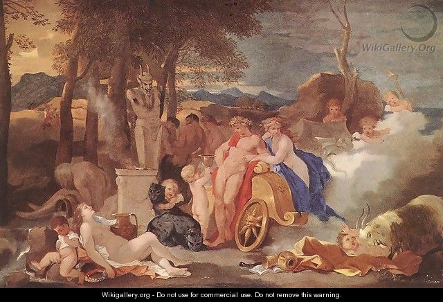 Bacchus and Ceres with Nymphs and Satyrs 1640-60 - Sébastien Bourdon
