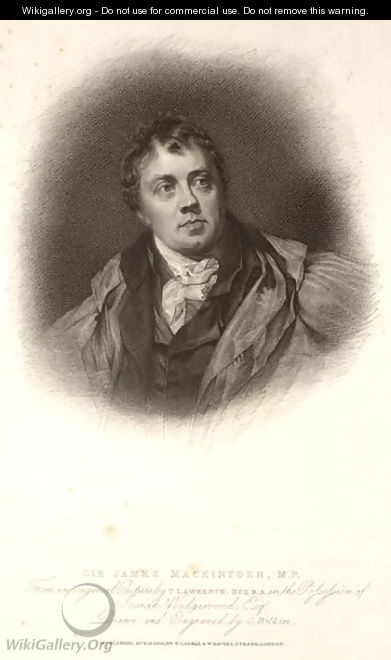 Sir James Mackintosh, illustration from A Collection of Portraits of Medical Men, compiled by Sir John William Thomson-Walker - Charles Wilkin