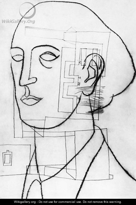 Self-portrait with Architecture 1936 - Lajos Vajda