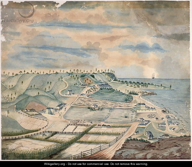 Settlement At Norfolk Island C Thomas Seller WikiGallery Org The Largest Gallery In