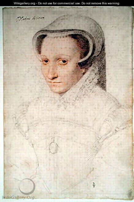 Madeleine de Luxembourg (c.1525-.), wife of Georges de La Tremouille, baron de Royan, c.1563 - (studio of) Clouet