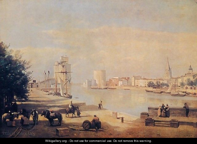 The Port of La Rochelle - Jean-Baptiste-Camille Corot
