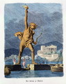 The Colossus of Rhodes from a series of the Seven Wonders of the Ancient World - Ferdinand Knab