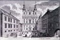 View of the Jesuitenkirche and Dr Ignaz Seipal Platz in Vienna - Salomon Kleiner