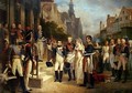 Napoleon Bonaparte 1769-1821 Receiving Queen Louisa of Prussia 1776-1810 at Tilsit - Nicolas Louis Francois Gosse