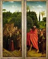 The Hermits and the Pilgrims Guided by St Christopher interior of right hand wing of The Ghent Altarpiece - Hubert & Jan van Eyck