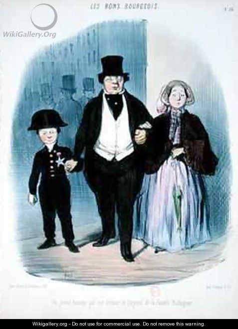 The Young Man who is the Hope and Pride of the Badinguet Family - Honoré Daumier