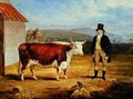 Mr James Hodges and his Two Year-Old Hereford Heifer 1843 - James Flewitt Mullock