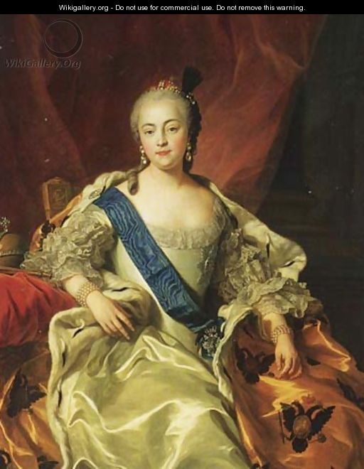Yelizaveta Petrovna, Empress and Autocrat of all the Russias (1709-62) - Carle van Loo