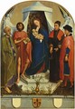Medici Madonna scene, Madonna and Peter, John the Baptist, Cosmas and Damian - Rogier van der Weyden