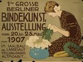 German advertisement for a floristry exhibition in Berlin - Hans Lindenstaedt
