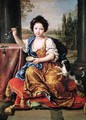 Marie-Anne de Bourbon 1666-1739 Mademoiselle de Blois Blowing Soap Bubbles - Pierre Mignard