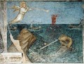 The Second Angel of the Apocalypse Creating a Storm 1360-70 - Giusto di Giovanni de