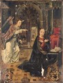The Annunciation with the Visitation beyond - Hispano-Flemish School