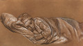 A sleeping child - Jean Augustin Franquelin