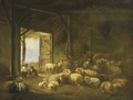 At rest in a barn - Jan Van Ravenswaay