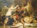 A hero crowned by Victory - (after) Sir Peter Paul Rubens