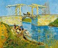 The Langlois Bridge With Women Washing 1888 - Vincent Van Gogh