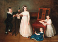 Group portrait of the Bondely children Albert, Justine, Sophie and Emilie Bondely - Alexander Speissegger