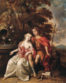 Venus and Adonis - (after) Arie De Vois