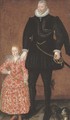 Portrait of Sir Edward Pytts, of Kyre Wyard, Worcestershire, and his grandson - (after) Robert Peake