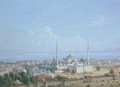 The Sultan Beyazit II Mosque Complex with a View of the Golden Horn beyond, Constantinople - Carlo Bossoli