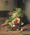 A kitchen still life - David Emil Joseph de Noter