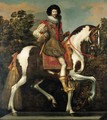 Equestrian portrait of a nobleman, traditionally identified as the Duke of Buckingham, full-length - Claude Deruet