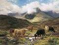 Cattle In The Highlands - Louis Bosworth Hurt