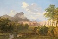 View Of The Arno And Monte Pisani With The Town Of Fagnano In The Distance - (after) Agathon Petitbois