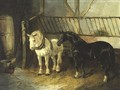 Horses In The Stable - John Frederick Herring, Jnr.