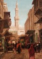 A North African Street Scene - Georg Macco