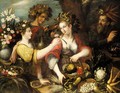 An Allegory Of The Four Seasons - (after) Jean Baptiste De Saive