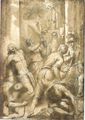 The Flagellation Of Christ - Jacopo d'Antonio Negretti (see Palma Giovane)
