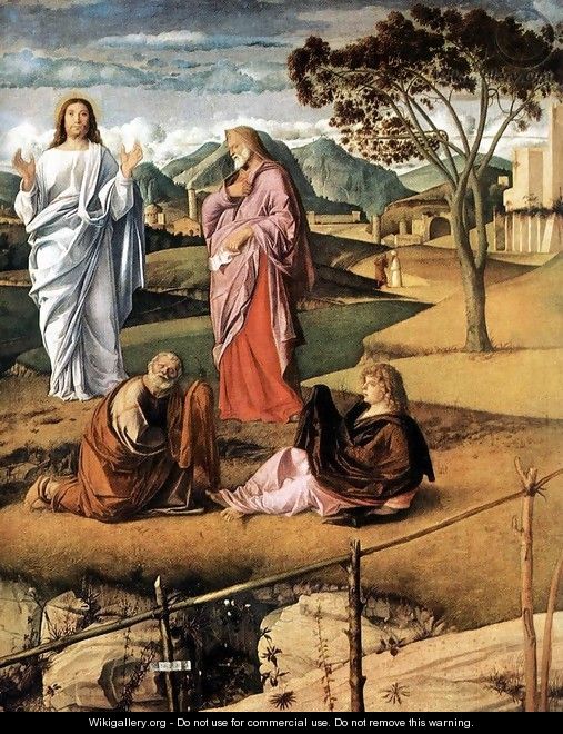 Transfiguration of Christ (detail 2) c. 1487 - Giovanni Bellini ...