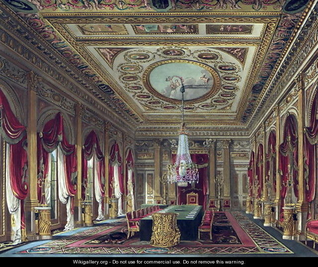 The Throne Room, Carlton House, from 'The History of the Royal ...