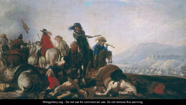 After the Battle - Il Borgognone - WikiGallery.org, the largest gallery ...