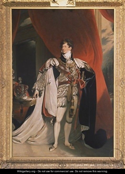 Portrait of King George IV - (after) Lawrence, Sir Thomas - WikiGallery ...