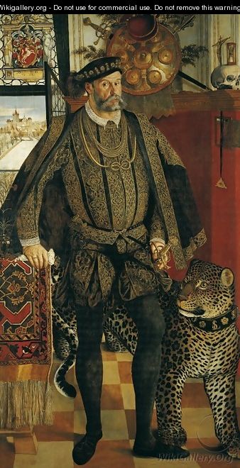 Portrait of Ladislaus von Fraunberg Count of Haag 1557 - Hans Muelich ...