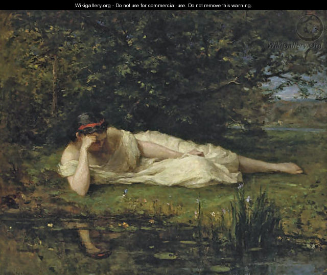 Etude au bord de l'eau - Berthe Morisot - WikiGallery.org, the largest ...