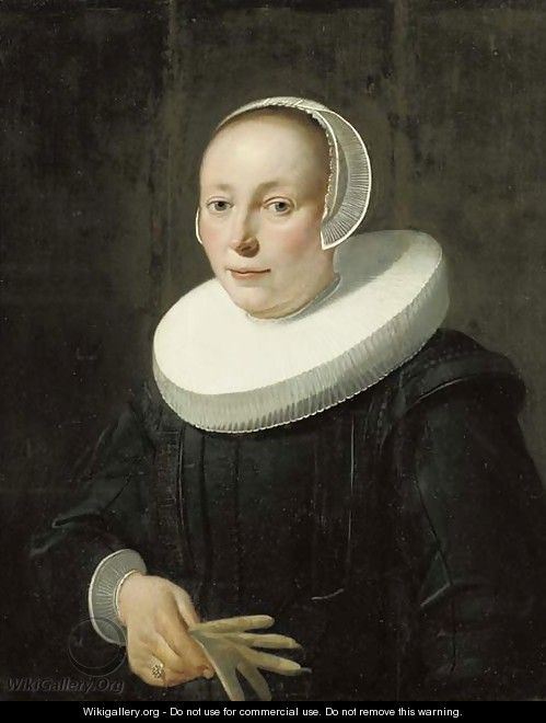 Portrait of a lady - (after) Jacob Gerritsz. Cuyp - WikiGallery.org ...