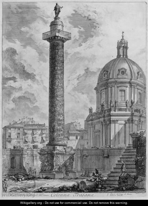 Trajan's Column - Giovanni Battista Piranesi - WikiGallery.org, the ...