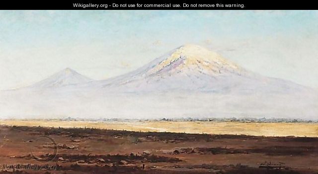 Mount Ararat From The Plain - Richard Karlovich Zommer - WikiGallery ...