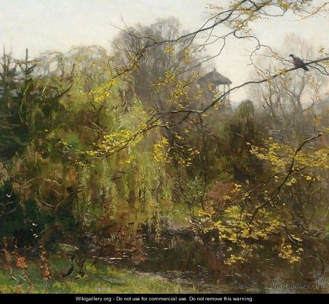 A View Of A Park - Willem Bastiaan Tholen - WikiGallery.org, the ...