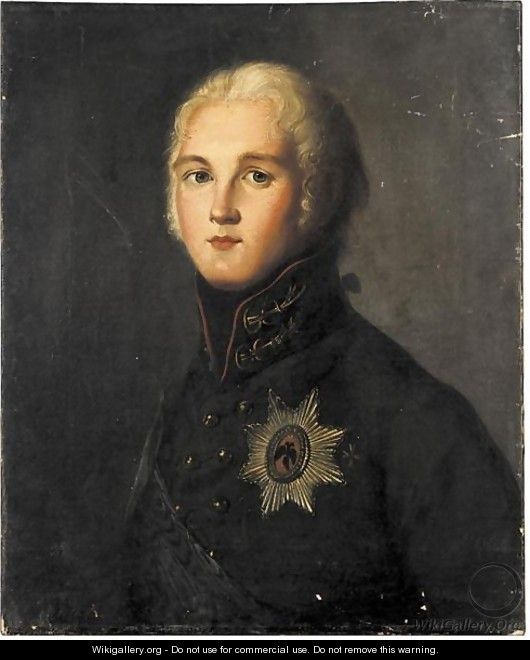Portrait Of Alexander I Russian Emperor (1777-1825) - German School ...