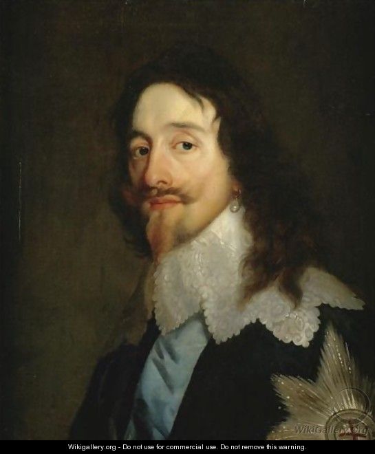 Portrait Of King Charles I Of England (1601-1649) - (after) Dyck, Sir ...