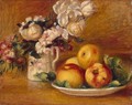 Apples And Flowers - Pierre Auguste Renoir