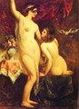 Two Nudes In An Interior - William Etty