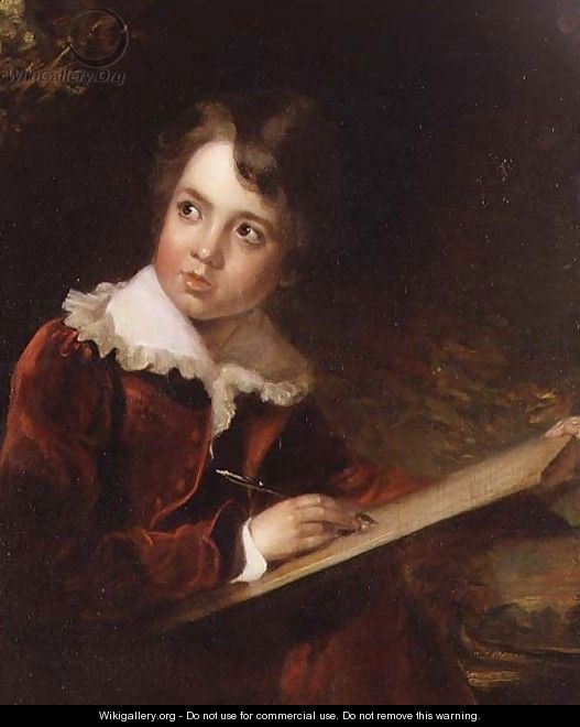 Young Boy Writing - Elisabeth Vigee-Lebrun