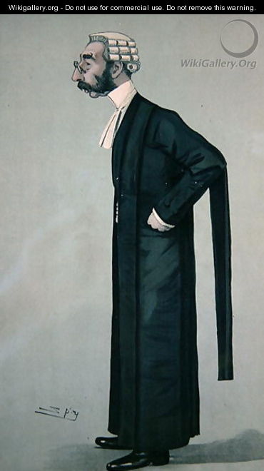 A Sporting Lawyer, form Vanity Fair, 17th March 1898 - Leslie Mathew Ward